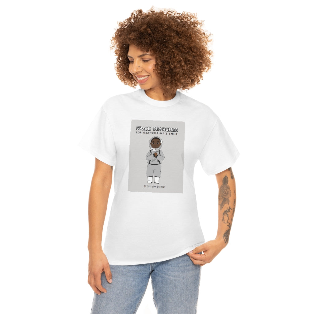 T-Shirt Based on Character of the Childrens Book "Space Searches for Grandma-ma's Smile."