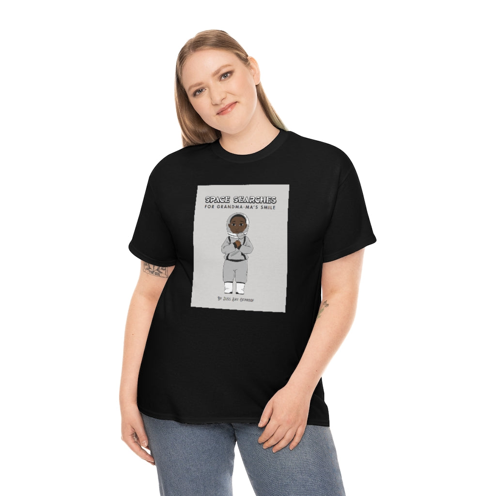 T-Shirt Based on Character of the Childrens Book "Space Searches for Grandma-ma's Smile."